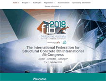 Tablet Screenshot of fibcongress2018.com